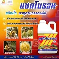 ราคา #แซดโบรอน โบรอน 10% ขนาด 5 ลิตร สร้างดอกและผล ช่วยผสมเกสร สร้างและพัฒนาดอกและผล ป้องกันเมล็ดลีบ #แซดยู (29341581138)