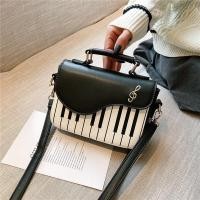 ราคา กระเป๋าถือ กระเป๋าสะพายไหล่ หนัง PU พิมพ์ลายเปียโน สีคอนทราสต์ แฟชั่นใหม่ (19446932356)