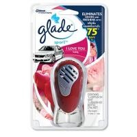 ราคา เกลด สปอร์ต Glade Sport น้ำหอมปรับอากาศในรถยนต์ กลิ่นไอเลิฟยู 7 มล. (29668437231)