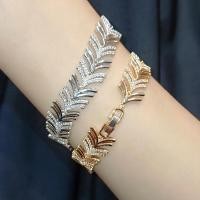ราคา สร้อยข้อมือโซ่ใบไม้ผู้หญิงหรูหรา GLR-432 XP (56958408081)