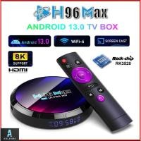 ราคา H96MAX RK3528 Android 13 Smart TV box Rockchip Wifi 5G Bluetooth Lan100M TV box (50504597320)