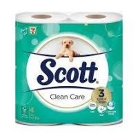 ราคา ส่งฟรี ทิชชู Scott clean care สก๊อตต์® คลีนแคร์ กระดาษชำระ นิ่ม หนา 3 ชั้น รวม 4 ม้วน กระดาษทิชชู่ สก็อตต์ สีเขียวเข้ม (3255377683)