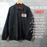 ราคา เสื้อแจ็คเก็ต กระดุมแป๊ก Obey มือสอง (5394623303)