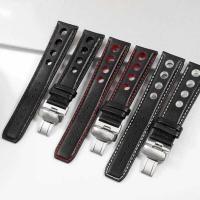 ราคา C Ekko Hot Watchbands Genuine Leather Bracelet For Tissot 1853 Sports Watchband Racing Prs516 T1 18 (52954079733)