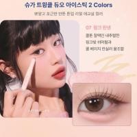 ราคา สีใหม่ 6 ,7 Peripera Sugar Twinkle Duo Eye Stick สี 4 coral , 5 pink (15896463353)