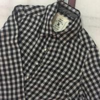 ราคา เสื้อเชิ้ตแขนยาว ลายตาราง สีดำ CC double O (CC-OO) (819634478)
