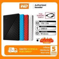 ราคา Western Digital HDD 1 TB 2TB External Harddisk ฮาร์ดดิสพกพา WD HDD USB 3.0 รุ่น My Passport Portable PC Laptop (50057488206)