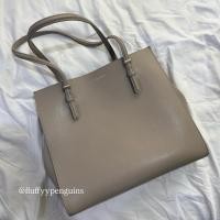 ราคา Charles & Keith Sansa Tote Bag - สี Taupe (54254859770)