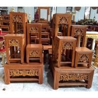 ราคา โต๊ะหมู่บูชาหมู่4งานไม้สักขาหวายสีเนื้อไม้ (9374405077)