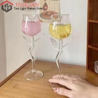 ราคา Rose-Shaped Red Wine Glasses Rose Shape Wine Glass With Colored Rose Leaves 150/400ml Rose Shaped Red Wine Goblet Cockta (29659056974)