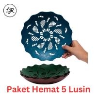 ราคา MATAHARI MERAH 5 โหล จานเสิร์ฟหวายสานดอกทานตะวันสวยงามสีแดง (41005783626)