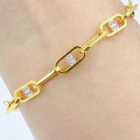 ราคา สร้อยคอ สร้อยข้อมือลายโซ่ คั่นเพชร ปรับขนาดได้ตั้งแต่14-19cm. น้ำหนัก2สลึง ทองโคลนนิ่ง 0397 (25333598543)