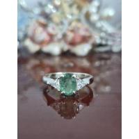 ราคา แหวนเงินพลอยแท้ 925 Silver Ring Natural Stone 925 พลอยเม็ดยอด 8*6 น้ำหนักแหวนโดยประมาณ 3 กรัม (50950346499)