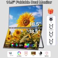 ราคา จอภาพแบบพกพา 18.5" Dual Foldable Monitor for Laptop Portable Monitor 1080P Double Screen 60HZ IPS PS4/5Xbox Switch PC (54405803301)