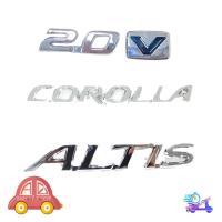 ราคา โลโก้ 2.0 + V + COROLLA + ALTIS LOGO 2.0 + V COROLLA + ALTIS ชุปโครเมี่ยม ใส่ Toyota Altis โตโยต้า แอลติส 4 ชิ้น (25485108607)