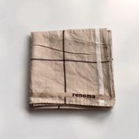 ราคา ผ้าเช็ดหน้าแบรนด์เนมมือสอง Renoma Paris ลายน้องหมา (11101335911)