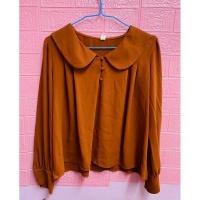 ราคา เสื้อคอบัวสีส้มอิฐน่ารักๆ (25634888382)