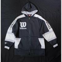 ราคา เสื้อวอร์มวินเทจฮู๊ดทรงแร์ร Wilson แท้(มือสอง) (27855791805)