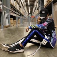 ราคา Track Zipper Pants กางเกงวอร์ม Strap ด้วยหนังเกรดดีเยี่ยม (2438321683)