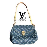 ราคา LV มือสอง หายากกระเป๋าหลุยส์ วินเทจ ผ้ายีนส์ louis vuitton (11597305463)