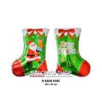 ราคา Merry Christmas Santa Socks ลูกโป่งฟอยล์จัมโบ้ / ลูกโป่งถุงเท้าคริสต์มาส (41953771767)