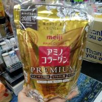 ราคา คอลาเจน (Refill 30 วัน) Meiji Amino Collagen Premium 5000 mg เมจิ อะมิโน คอลลาเจน ชนิดผง _สีทอง(28วัน) (12324832222)
