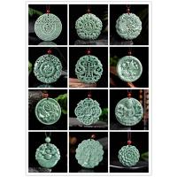 ราคา Burmese Jade Flower Dragon Pendant Natural Vintage Jewelry Pendants Necklaces Jadeite Carved Necklace Choker Talismans E (25508898333)