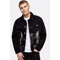 ราคา TOPMAN แจ็คเก็ตยีนส์ ทรง Oversized สีดำลาย Marble (21570343595)