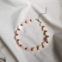 ราคา Flower shell × Red dot choker โชคเกอร์เปลือกหอย สร้อยเปลือกหอย สร้อยคอเปลือกหอย (5871814575)