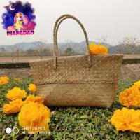 ราคา PDSถูกที่สุดกระเป๋าสานกระจูด(ทรงเรือแนวนอนพับปาก)รักษ์โลก สีธรรมชาติ สวยเกร๋ๆ น่ารัก ชิคๆ (5719907994)