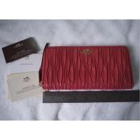 ราคา Coach กระเป๋าสตางค์ สีแดงรับทรัพย์ [ของแท้] แจกโค้ด (375048085)