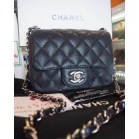 ราคา กระเป๋าชาแนล Chanel Mini 7” Black Caviar SHW Holo13 สภาพสวยมาก (1014016240)