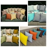 ราคา หมอนอิงผ้าคอตตอนสีพื้น(หมอนพร้อมปลอก) (1362254570)