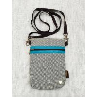 ราคา กระเป๋าสะพาย Mini Crossbody ลายตารางขาวดำ เรียบเท่ สายผ้า ซิปคู่ ใส่มือถือได้ ✨ (54208284323)
