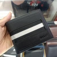 ราคา Bally Logo List Leather Wallet, Leather Mens Bifold Wallet (41264872679)