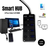 ราคา ฮับ USB 4 PORT 3.0 YSOMC SMART HUB (27386565184)