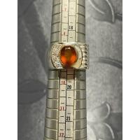 ราคา แหวนเงินสเปกซาร์ไทต์โกเมนสีส้มแมนดารินพลอยดิบ (57158026510)