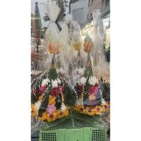 ราคา [ส่งใน2ชม.] บายศรี (ดอกไม้สด) - บายศรีปากชาม เล็ก/ใหญ่, บายศรีทรงเครื่อง, บายศรีเปิดโลก - 1คู่ (29944392043)