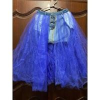 ราคา กระโปรงยีนส์แต่งผ้ามุ้ง (25359201010)