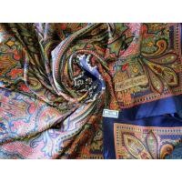 ราคา YSL ผ้าพันคอ เนื้อผ้าSILK วินเทจ Paisley​ 34นิ้ว ของแท้100% (12093183106)