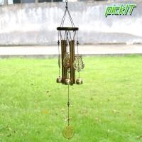ราคา PICKIT กระดิ่งลม, ระฆังทองแดงนกฮูกแขวนเครื่องประดับ, บ้าน DIY Hummingbird ตกแต่งสวนลาน (49107153854)