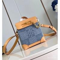 ราคา LOUIS VUITTON สินค้าใหม่เปิดตัวครั้งแรก!ที่กําหนดเองยีนส์ยีนส์ชุดกระเป๋าผู้ชายนาโนเรือกลไฟกระเป๋าถือไหล่ของ ผู้สื่อสาร กระเป๋าผู้ชายสบายๆกล่องกระเป๋าที่มีนุ่ม ดามิเออร์ เดนิม 3ง ผ้าฝ้ายผ้าใบรูปร่างถุง