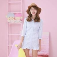 ราคา มินิเดรสจั๊มเอว งานป้าย แบรนด์ macaron (1007742948)