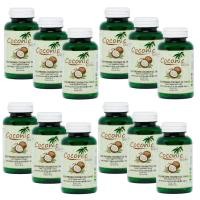 ราคา Coconic Coconut oil น้ำมันมะพร้าวสกัดเย็นออร์แกนิค 100% ชนิดแคปซูล 1000mg ( 12 กระปุก 720 แคปซูล ) (5330806638)