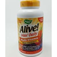 ราคา pre order Nature's Way Alive! Max3 Daily Multi-Vitamin, No Added Iron, 180 Tablets (5109813275)