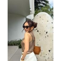 ราคา Wansachon.bkk เสื้อกล้ามไหมพรมไขว้หลังแสนสวย มือ1 (42722943227)