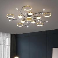 ราคา โคมไฟระย้า LED โมเดิร์นโคมไฟระย้าทรงกลม ไฟห้องนั่งเล่น รีโมทคอนโทรลอัจฉริยะ โคมไฟระย้า ห้อง ไฟห้องครัวภายใน (46357395140)