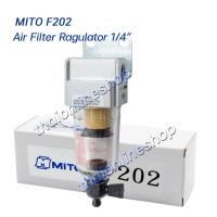 ราคา ชุดกรองลมดักน้ำ MITO F202 Air Filter Regulator 1/4 # ชุดฟิลเตอร์ดักน้ำ ตัวดักน้ำปั๊มลม ฟิลเตอร์กรองลม (11657610332)
