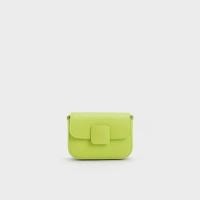 ราคา SALE 50% Micro Koa Crossbody Bag - กระเป๋าสะพาย Crossbody ใบจิ๋ว สี Lime จาก Charles and Keith (ของแท้นำเข้าจากสิงคโปร์) (44551596664)