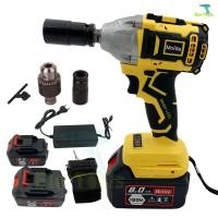 ราคา MOLITA บล็อกแบต บล็อกไฟฟ้า 199V บล็อกแบตเตอรี่ 2in1 แบต Li-ion 2 ก้อน สว่านไร้สาย รุ่นใหม่สีเหลือง (8754310221)